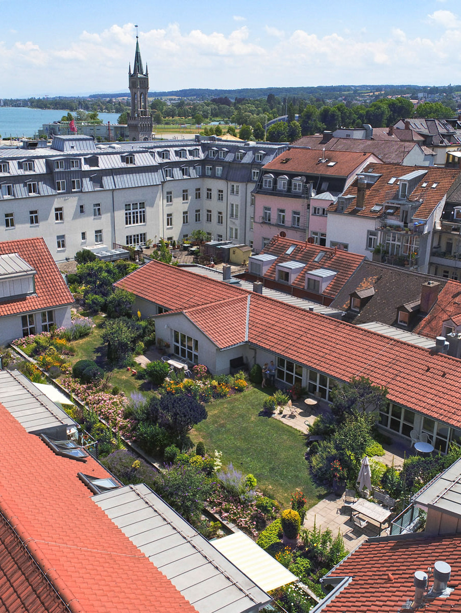 Luftaufnahme von Tertianum Suites in Konstanz