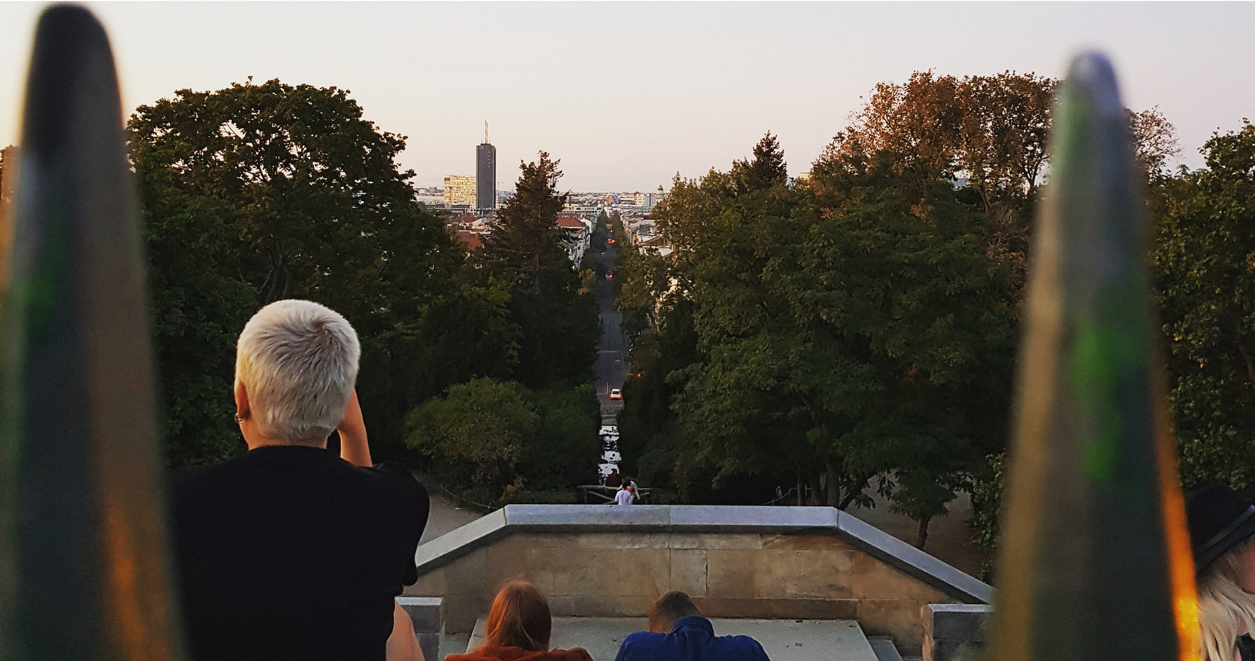 Blick von Aussitzsplatz im Viktoriapark in Berlin Kreuzberg