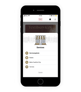 Screenshot der RAS App - Mit Digitalen Concierge Diensten stets alles im Blick haben