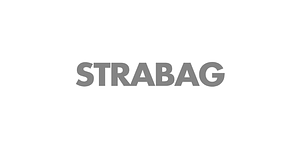 schwarzes Logo von Strabag - einem Partner von RAS Services