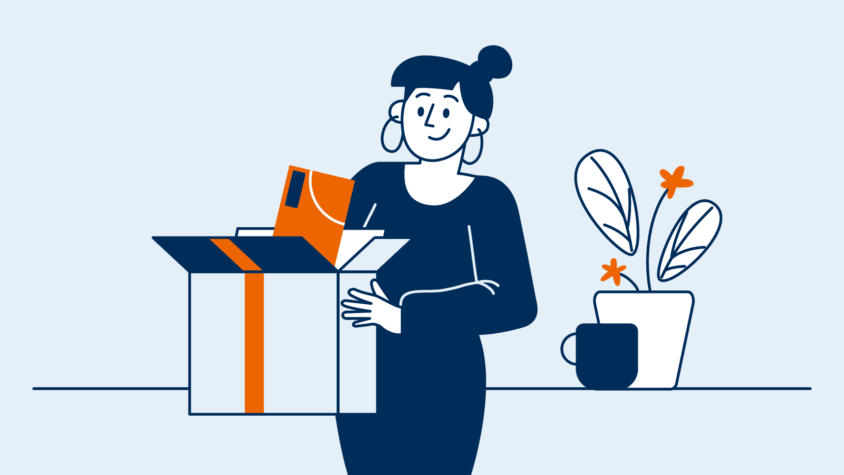 Illustration - Paketbeileger von easyCredit-Ratenkauf