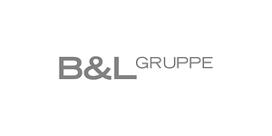 schwarzes Logo der B&L Gruppe - einem Partner von RAS Services