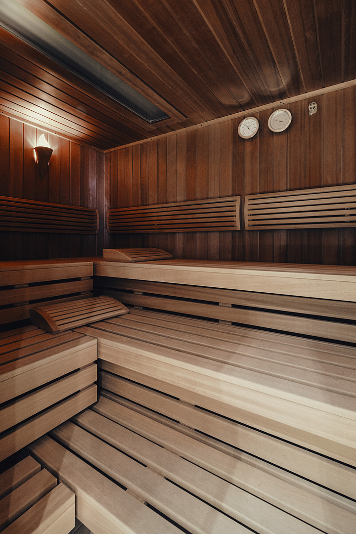 Eine Sauna in der Tertianum Premium Residenz für altersgerechtes Wohnen.