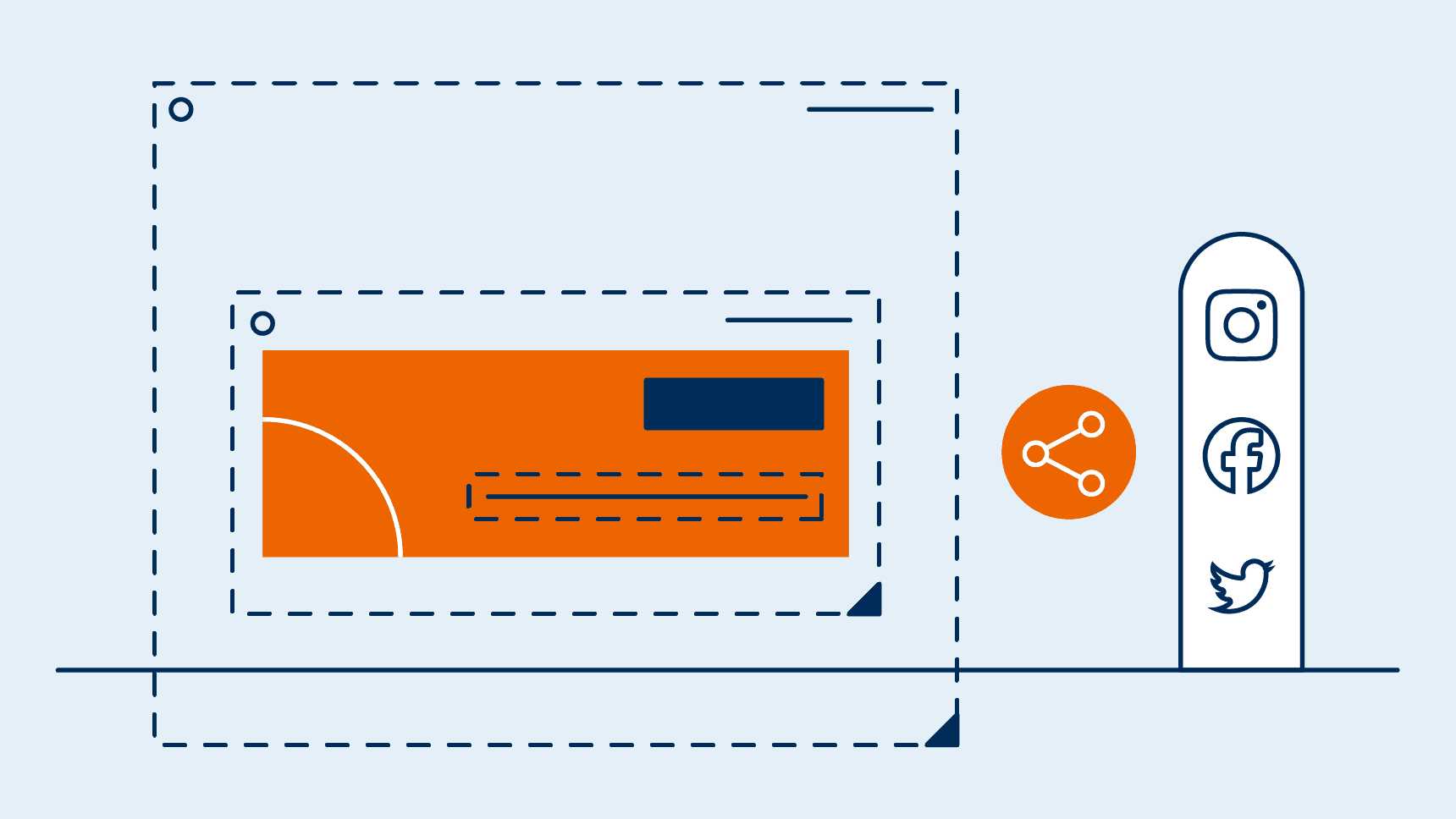 Illustration - Social Media Vorlagen von easyCredit-Ratenkauf