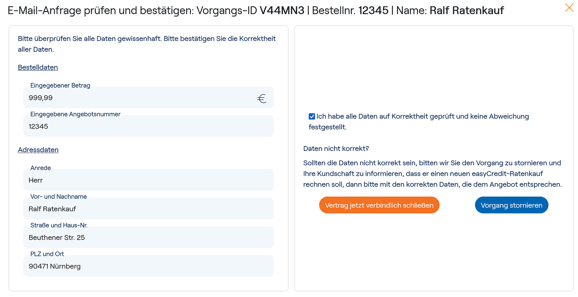 Vorgang Details DIV