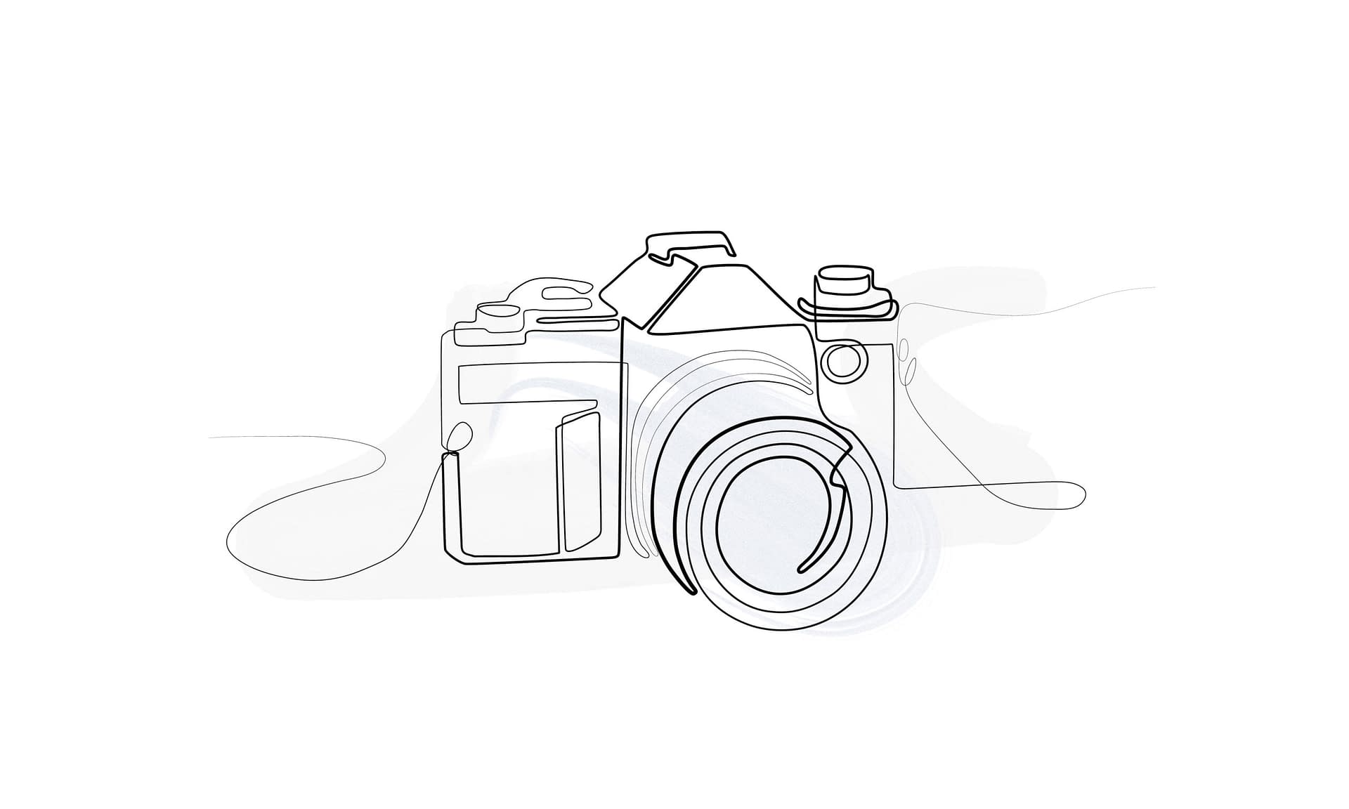 Skizze eines Fotoapparats