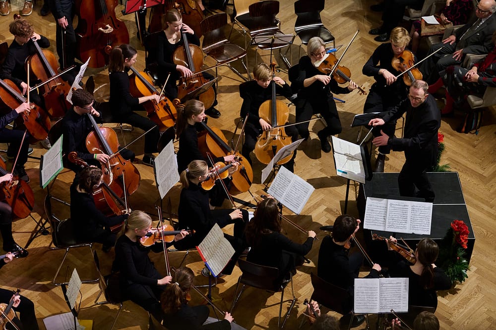 Orchester von oben