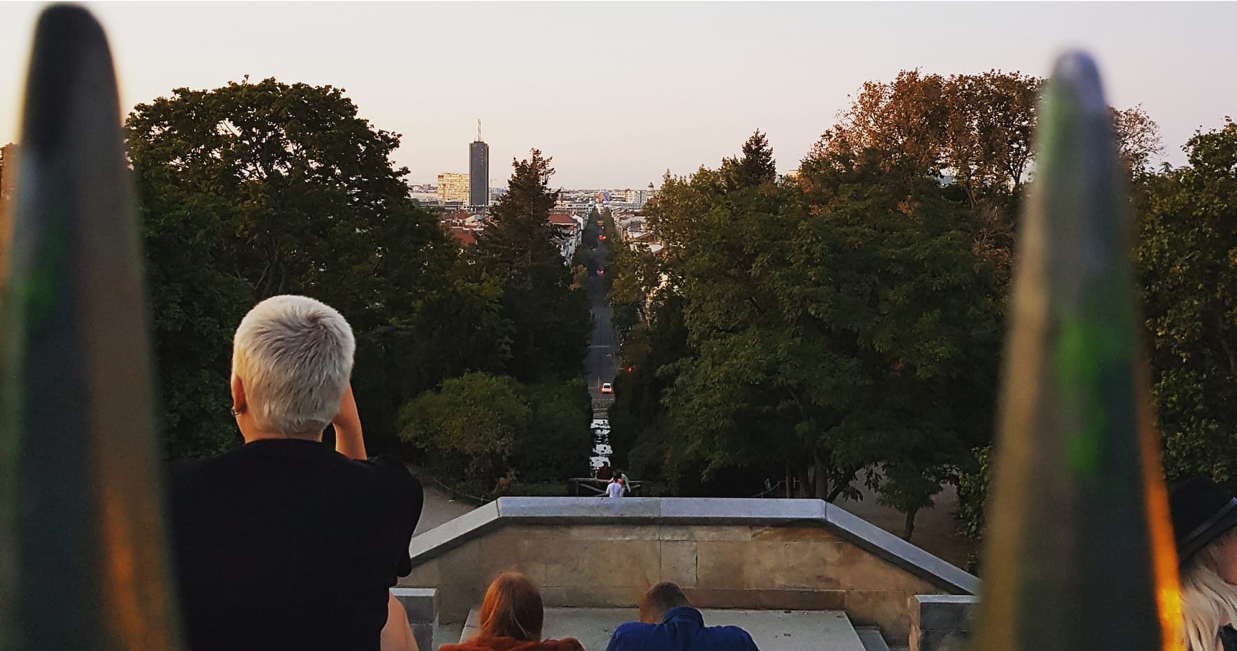 Blick von Aussitzsplatz im Viktoriapark in Berlin Kreuzberg