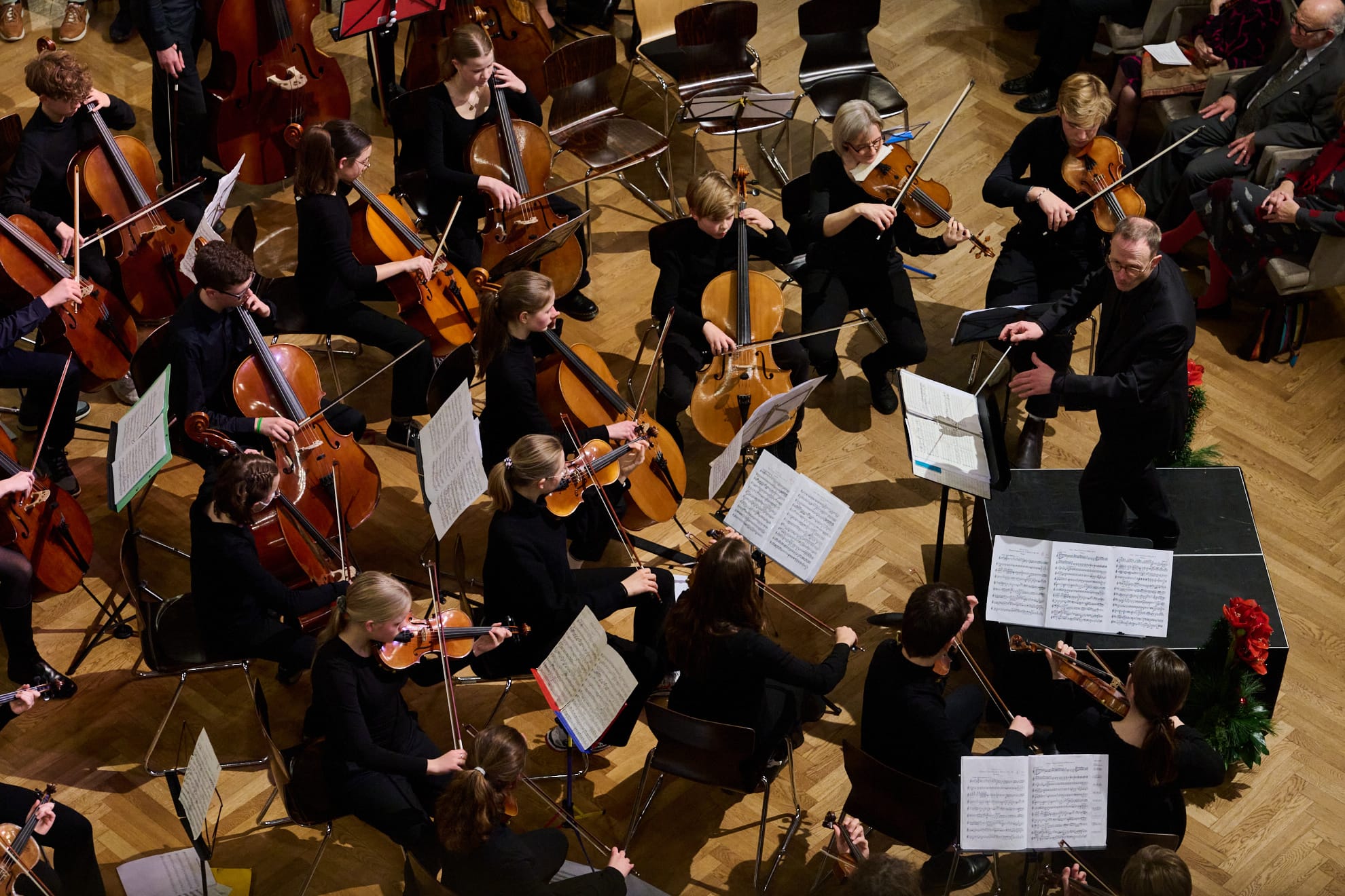 Orchester von oben