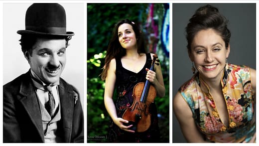 Camille-Phelep, Charlie Chaplin mit seiner Geige